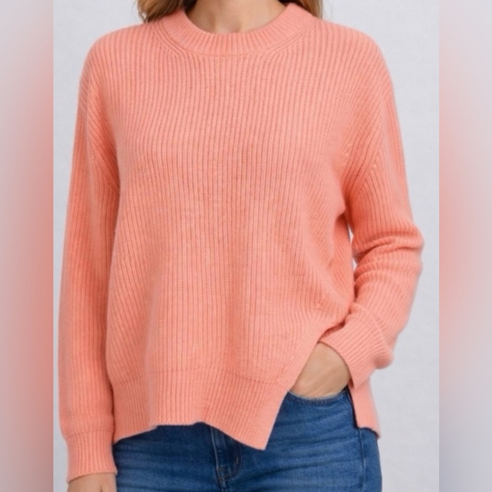 Proenza Schouler Wool & Cashmere Coral Crew Neck Sweater